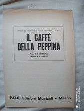 IL CAFFE' DELLA PEPPINA (dal 13° Zecchino d'oro) - SPARTITO SINGOLO VINTAGE 1971