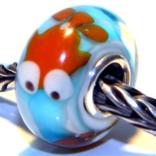  PERLINA VETRO DI MURANO AUTENTICA ARGENTO STERLING 925 QUERCIA CIONDOLO EUROPEO PERLINE 630