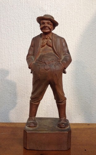 Statua legno scolpito - legno,