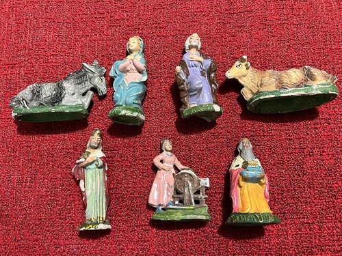 Lotto 7 personaggi antico - -,