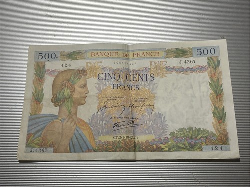 Banconota 500 franchi francesi - franchi,