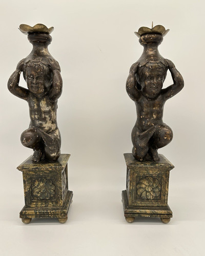 Candelieri antichi legno mecca - antichi,