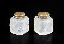 ⚜️ SALIERA PEPIERA STILE LALIQUE FORMOSE VETRO BASSORILEVO PESCI CARPE KOI