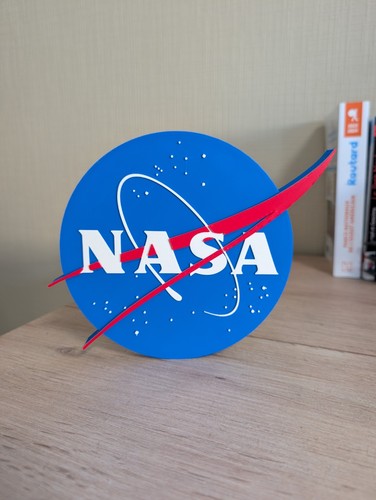 Plaque nasa logo - nasa, 3d