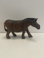 Zebra Scultura Etnica Tribale in Legno