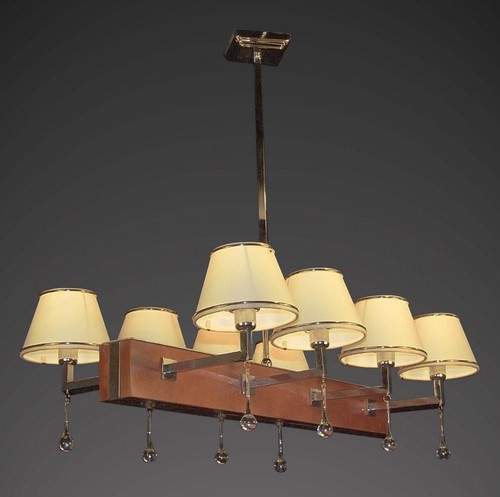 Lampadario rustico oro con - rustico,