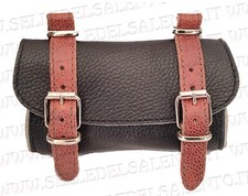 Borsa pelle marrone bicolore