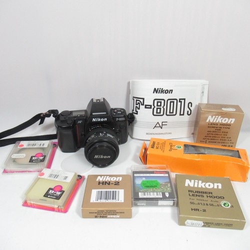 Nikon 801s con obiettivo - nikon,