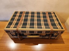 Valigia vintage in tessuto a
