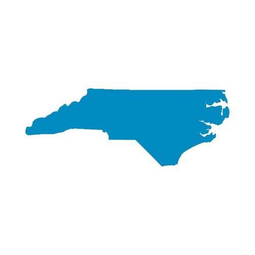 Adesivo north carolina state - north,