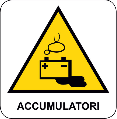 Adesivo segnaletica pericolo - adesivo,