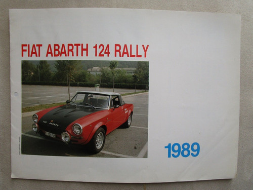 Calendario ria 1989 fiat - ,