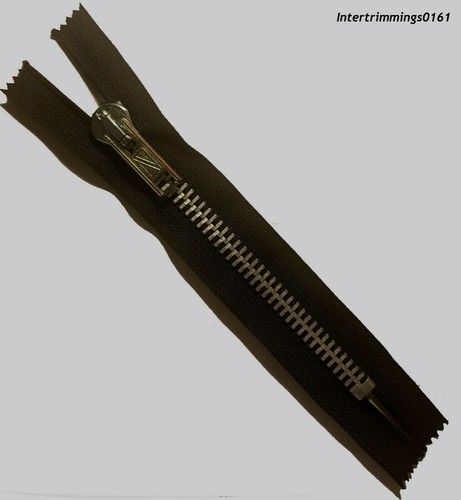 Zip nero 15cm denti in - nero,,
