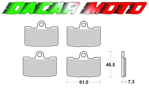 Pastiglie freno anteriori - 4x,
