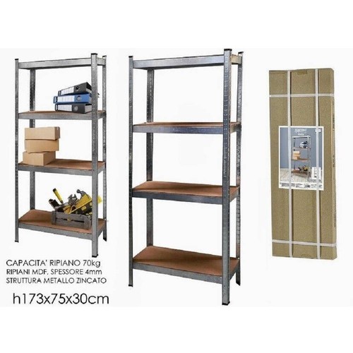 Scaffale metallo zincato 4 - in,