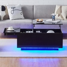 Lift up tavolino LED lucido