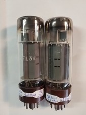 RARA COPPIA EL34  6CA7  Xf4  PHILIPS BASE MARRONE DDGETTER  