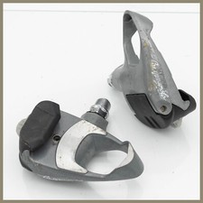 CAMPAGNOLO CHORUS PEDALS VINTAGE 90S ROAD BIKE CLIPLESS CLEATS RACING OLD GRAY