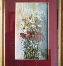 GUADAGNOLI ENNIO – Fiori campo n. 2 (Olio su tela/masonite, 34,5 x 20,2)