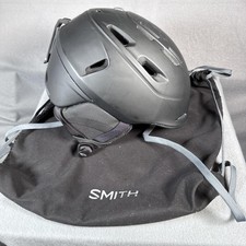 Casco Smith Camber grande 59-63 cm nero neve sci snowboard X-Static Liner Bag