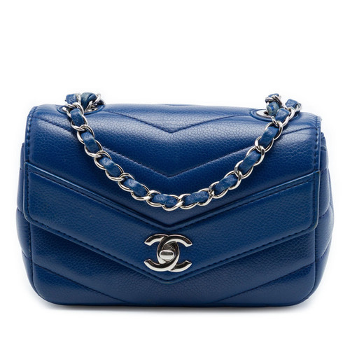 Chanel mini caviar chevron - caviar,