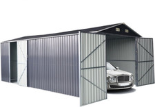 Box Casetta Casette Rimessa Ripostiglio Garage Auto Giardino Zincata Antracite M