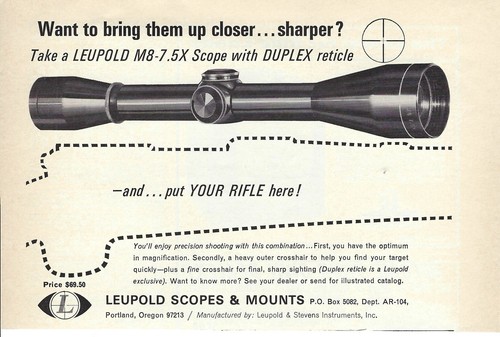 1965 leupold scope - 1965,
