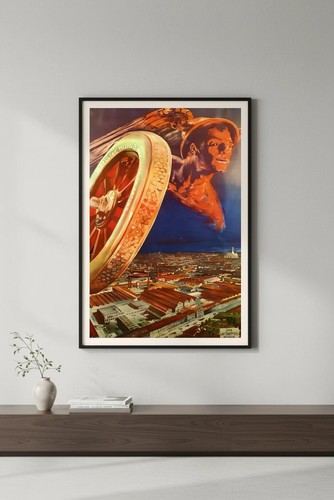 Poster vintage pneumatici - poster,
