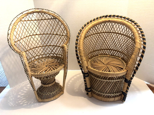 Coppia poltrone vintage pavone - poltrone,