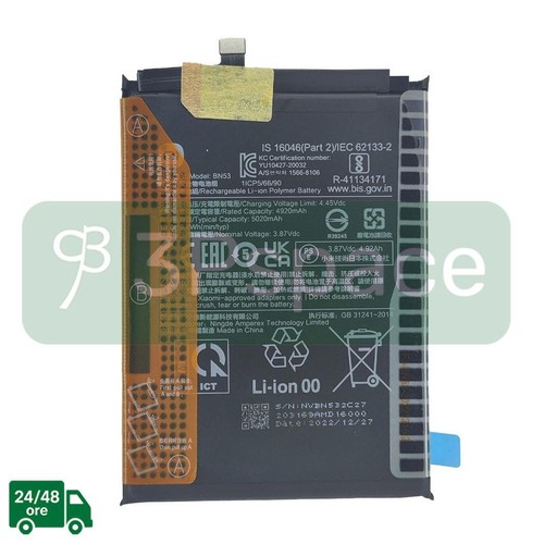 Batteria originale xiaomi bn53 - batteria,