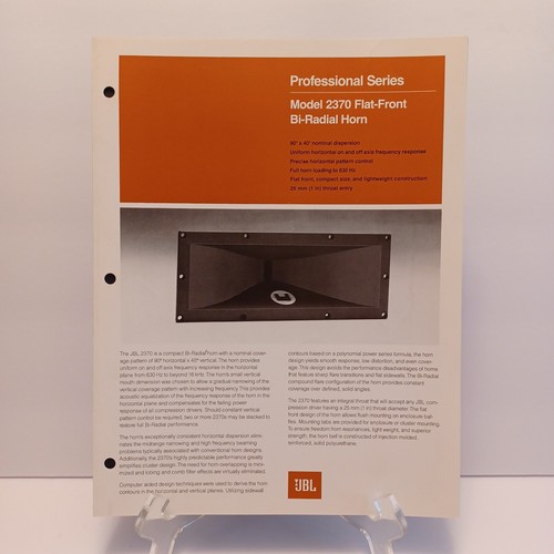 Jbl brochure professionale - jbl,