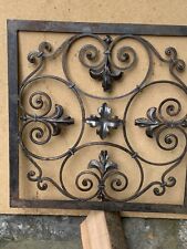 Pannello ferro battuto artigianale  FATTO A MANO ANTICO USATO CM 40X40