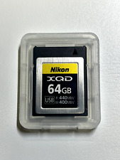 Nikon XQD Scheda di Memoria 64GB MC-XQ64G dal Giappone NUOVA Scheda di Memoria