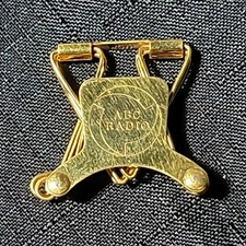 ABC Radio Pubblicità NUOVO PRATICO BILL CLIP Tono Oro Soldi Vintage 