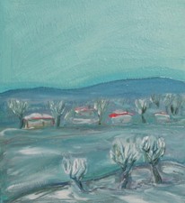 Dipinto ad olio paesaggio