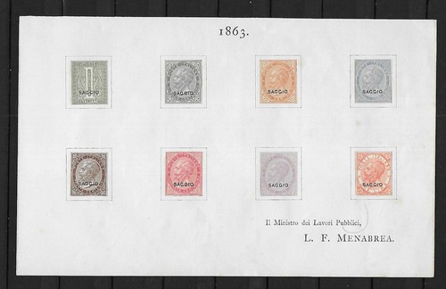 Italia 1863 23 ovpt - 1863, 16-22+23