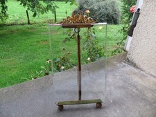 ancien grand cadre photo verre biseauté et bronze  20 cm de style empire