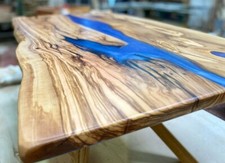 River wood table, tavolino in