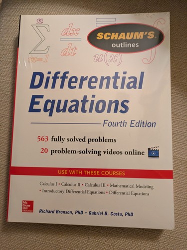 Schaum outline differential - schaum's,