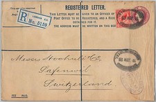 58137 - GRAN BRETAGNA - STORIA POSTALE - COPERTINA CANCELLERIA per SVIZZERA 1925