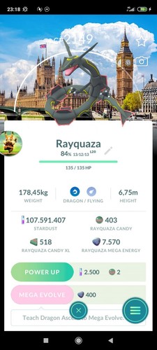 Rayquaza lucida con - , br