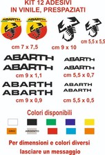 adesivi Abarth fiat 500