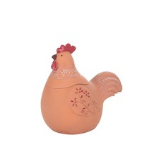 Gallo decorazione in ceramica