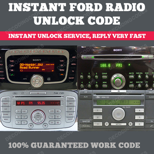 Codice radio ford seriale - ford, m