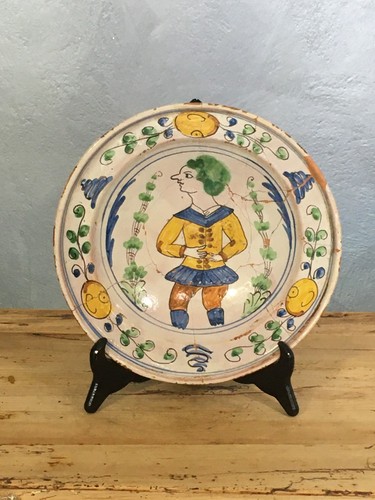 Piatto terracotta decorata