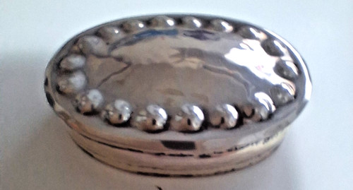 Scatolina ovale argento - scatolina,