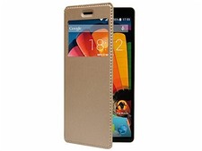 CUSTODIA PROTETTIVA PER SMARTPHONE MEDIACOM PHONE PAD DUO S510U FLIP CASE ORO
