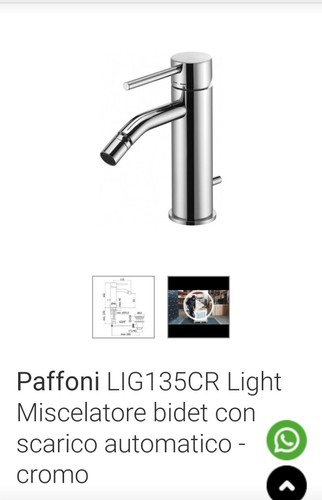 Paffoni miscelatore bidet - miscelatore,