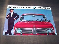 TOPRARITA' Splendido depliant di prestigio BMW 1800 del 1965 NL!!!