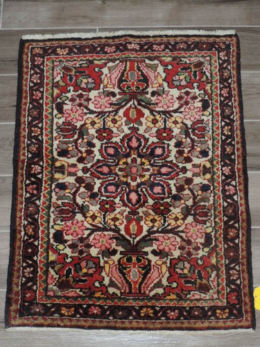 2x3ft antico tappeto lana - 2x3ft.,